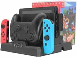 Nintendo Switch 本体 ジョイコン3つ 新品充電器付 Amazon.co.jp: 【掘出】ジョイコン プロコン 充電 スタンド